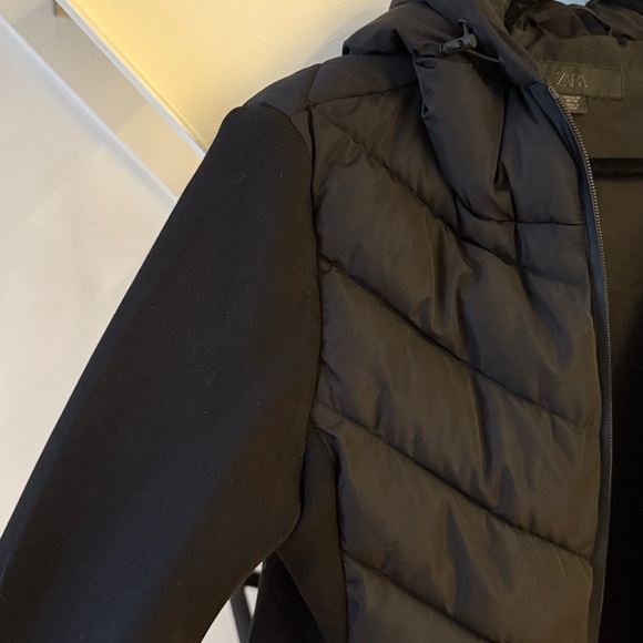 Zara Charcoal Puffer Jacket - Picture 3 of 5